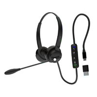 HEADSET ADESSO XTREAM P4T-TAA CON CONTROLES DE PULSAR PARA HABLAR, VOLUMEN +/-, RESPONDER/FINALIZAR LLAMADA
