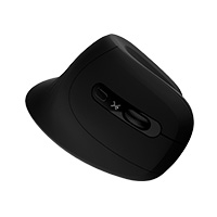 MOUSE VERTICAL INALAMBRICO 800 A 1200 DPI SILENCIOSO CONECTOR USB ERGONOMICO PERFECT CHOICE SNOUSE - NEGRO