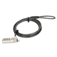 CANDADO LAPTOP NANO, MANHATTAN, 440493, COMBINACIÓN 1.8MTS GRIS