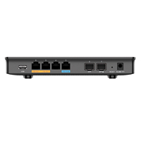 ROUTER GRANDSTREAM GWN7002 /GIGABIT VPN BALANCEADOR DE CARGAS 30,000 SESIONES NAT 4 PUERTOS 10/100/1000 MBPS 2 PUERTOS SFP WAN/LAN 1 PUERTO ENTRADA POEAF/AT 2 PUERTOS SALIDA POE AF/AT