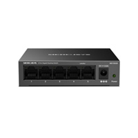 SWITCH | MERCUSYS | MS105GS | 5 PUERTOS GIGABIT | CARCASA DE METAL | MONTAJE ESCRITORIO O PARED