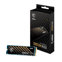 UNIDAD DE ESTADO SOLIDO SSD INTERNO MSI SPATIUM M450 1TB M.2 2280 PCIE GEN4X4, NVME 1.4 LEC 3600 / ESC 300 MB/S SPATIUM M450 PCIE 4.0 NVME M.2 1TB