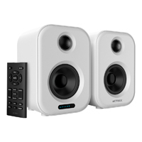 BOCINA ACTECK DYNAMIC EXACT BS650 / BLUETOOTH PARA ESCRITORIO / BLUETOOTH 5.0, AUX 3.5 MM Y USB / 50 W / PANTALLA LED / CONTROL REMOTO / BLANCA / AC-935883