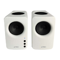 BOCINAS ACTECK DYNAMIC EXACT MINI BS475 / INALAMBRICA / 10 W RMS / SONIDO ESTEREO 2.0 / CONEXION BLUETOOTH - AUX / CONTROL DE VOLUMEN / INDICADOR LED / BLANCO / AC-936378
