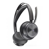 DIADEMA HP POLY 9T9J4AAAC3 VOYAGER FOCUS 2 UC/ VERSION MICROSOFT TEAMS BLUETOOTH DONGLE USB-A CONEXION HASTA 2 DISPOSITIVOS ESTEREO HASTA19 H DE CONVERSACION ALCANCE HASTA 50 M (SIN BASE DE CARGA)