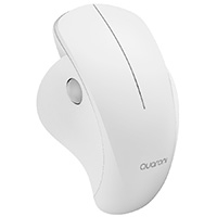 MOUSE INALAMBRICO ERGONMICO SCROLL LATERAL QUARONI 3 SCROLL/RECEPTOR 2.4 GHZ/1200 DPI/PTICO/BAJO CONSUMO/BLANCO