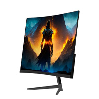 MONITOR GAMER BALAM RUSH ULTRA EART II MGX23C / 23.8 PUL / CURVO / 180 HZ / FULL HD / 1 MS / JOYSTICK DE NAVEGACION / HDMI, DP, USB C, AUDIO OUT, DC /  FLICKER FREE / FREE SYNC / NEGRO / BR-938327