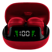 AUDIFONOS MINI INALAMBRICOS BLUETOOTH TWS PERFECT CHOICE TINY BEATZ - ROJO