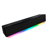 BOCINA GAMER BALAM RUSH GLIMM BAR BG585 / USB / BLUETOOTH - CONEXION AUX. 3.5 MM / SONIDO ESTEREO / 10 W / RECARGABLE / ILUMINACION RGB / NEGRO / BR-936958