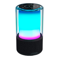 BOCINA ACTECK GLEE PURE AP70 / INALAMBRICA / BLUETOOTH - CONEXION TWS 3.5 MM / SONIDO ESTEREO / 20 W / ILUMINACION LED / SUBWOOFER / NEGRO / AC-936385