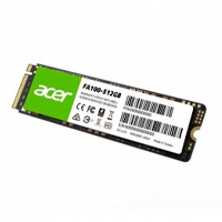 UNIDAD DE ESTADO SOLIDO SSD INTERNO ACER FA100 512GB M.2 2280 NVME PCIE GEN 3X4 LECT.3300 ESCRIT.2700 MBS 3D TLC NAND PC LAPTOP MINIPC (BL.9BWWA.119)