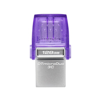 MEMORIA FLASH USB KINGSTON DATA TRAVELER MICRODUO 128GB 3C TYPE A-C (DTDUO3CG3/128GB)