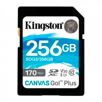 MEMORIA FLASH SD KINGSTON SDXC CANVAS SELECT 256GB 170R C10 UHS-I U3 V30 (SDG3/256GB)