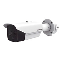 CAMARA IP DUAL HIKVISION DS-2TD2617-6/QA BALA TéRMICA 6.2 MM (160 X 120) / ÓPTICO 8 MM (4 MEGAPIXEL) / DETECCIÓN DE PERSONAS 183 M /40 MTS IR / EXTERIOR IP67 / POE / TERMOMéTRICA / DETECCIóN DE TEMPE