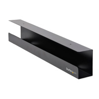 ORGANIZADOR DE CABLES PARA DEBAJO DEL ESCRITORIO - BANDEJA ORGANIZADORA/PORTA CABLES PARA OFICINA - MONTAJE EN ESCRITORIO/MESA PARA CABLEADO/EXTENSIONES ELECTRICAS DE PC - 60CM LARGO X 7.6CM FONDO