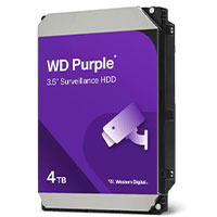 DISCO DURO INTERNO WD PURPLE 4TB 3.5 ESCRITORIO SATA3 6GB/S 256MB 5400RPM 24X7 DVR NVR 1-16 BAHIAS 1-64 CAMARAS WD43PURZ