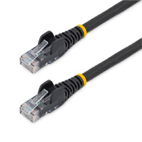 CABLE ETHERNET CAT 6 DE 3 METROS - LSZH - CABLE DE RED PATCH CAT6 UTP RJ45 POE DE 100W 10 GBE SIN ENGANCHES NEGRO, ETL - STARTECH.COM MOD. N6LPATCH3MBK