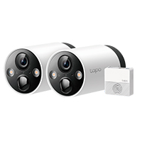 CAMARA WIFI TP-LINK TAPO C420S2 KIT 2 CAMARAS PARA EXTERIOR CON BATERIA RECARGABLE RESOLUCION 2K 1080P IP65 A PRUEBA DE AGUA VISION NOCTURNA AUDIO BIDIRECCIONAL