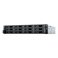 NAS SYNOLOGY RS2423RP+ /12 BAHIAS/ FUENTE REDUNDANTE/ NUCLEO CUDRUPLE 3.3GHZ/8GB DDR4/ HASTA 216 TB/ LAN GIGABIT X2/ LAN 10GBE X1/ USB 3.2 X2/HOTSWAP/ AMD RYZEN V1780B