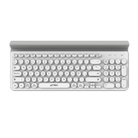 TECLADO ACTECK INSPIRE COMP TI695 / INALAMBRICO / DUAL / MULTIDISPOSITIVO / ESPAÑOL / 97 TECLAS / BLANCO  / AC-934213