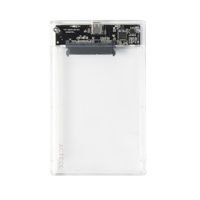 CARCASA CASE ENCLOSURE PARA DISCO DURO ACTECK ARMOR CLEAR HC440 / SSD 2.5 / CONEXION USB C / SATA / TRANSPARENTE / AC-934695