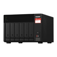 NAS QNAP TVS-675-8G-US/6 BAHIAS ZHAOXIN KX-U6580 OCHO NUCLEOS, 8 GB RAM DDR4, HASTA 64 GB/ 2 PTO 2,5GBE/USB 3.2X2/ HOTSWAP/SATA/HASTA 132 TB/ NO INCLUYE DISCOS/ HDMI 2.0/M.2 2280