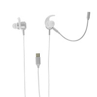 AUDIFONOS TIPO C CON MICROFONO DESMONTABLE PERFECT CHOICE - BLANCO