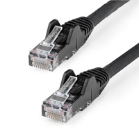 CABLE ETHERNET CAT 6 DE 50 CM - LSZH - CABLE DE RED PATCH CAT6 UTP RJ45 POE DE 100W 10 GBE SIN ENGANCHES NEGRO, ETL - STARTECH.COM MOD. N6LPATCH50CMBK