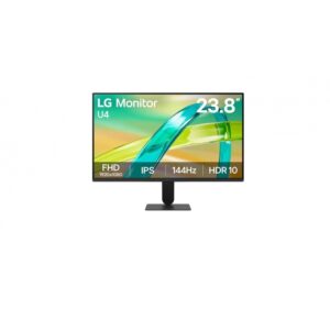 MONITOR PC LG 24U411B-B FHD 23.8 PULG,PANEL IPS,RESOL 1920X1080,ASP 16:9,144HZ,TR 1MS MBR,BRILLO 250CD/M2,CONTR 1500:1,HDR10,AMD FREESYNC,HDMI,AJUSTE INCLINACION,VESA 100X100.