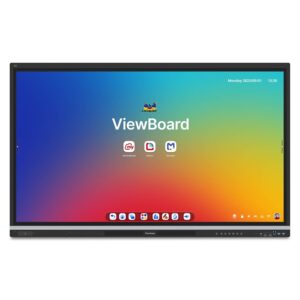 MONITOR INTERACTIVO VIEWSONIC 65 PULGADAS IFP6551, TOUCH, 4K 3840 X 2160, MICROFONO INTEGRADO, HDMI2.1, SALIDA HDMI, MODULO WIFI INCLUIDO, USB-C, USB A Y B, ANDROID 14 EDLA, RANURA OPS, ETHERNET, RS2