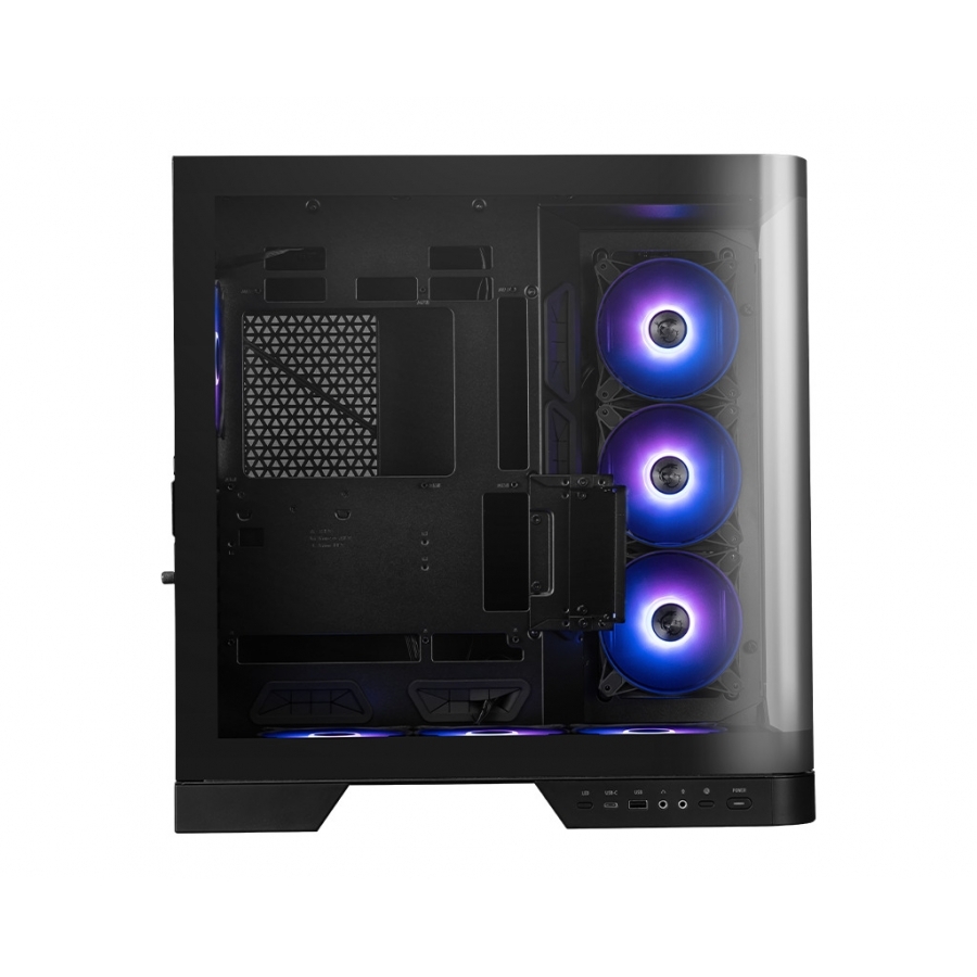 GABINETE GAMING MSI MAG PANO 120R PZ / MEDIA TORRE / ATX/MICRO ATX/MINI ITX/ NEGRO/ SIN FUENTE/PC/GAMER - Imagen 2