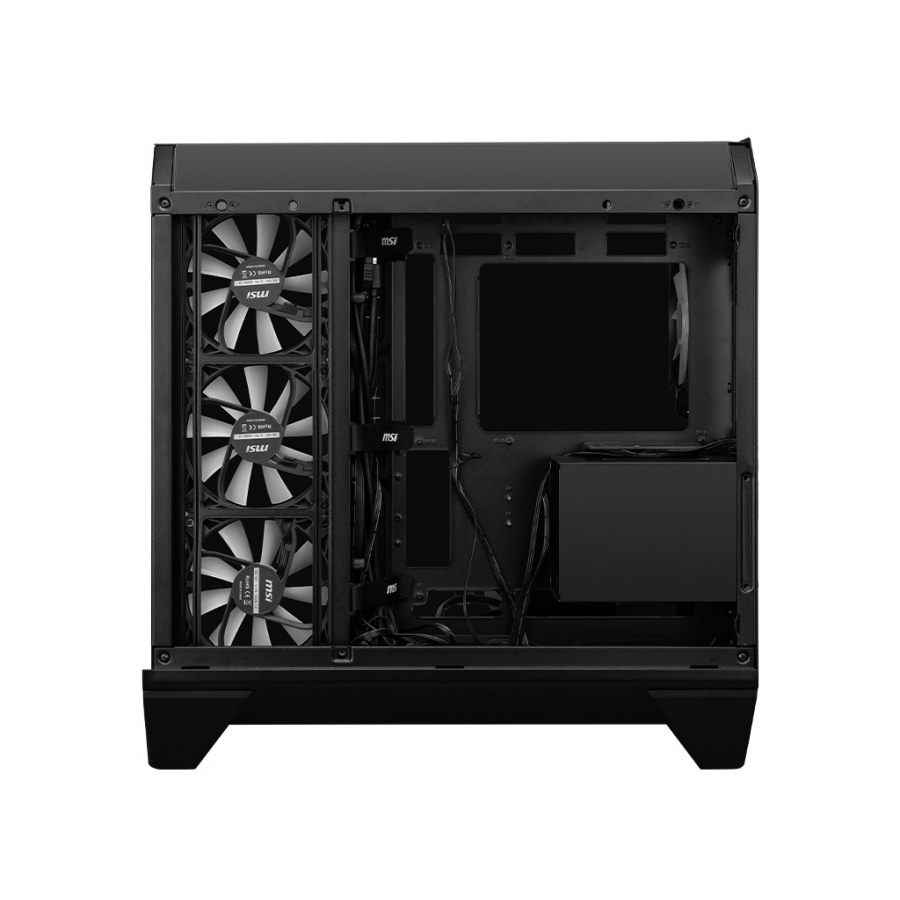 GABINETE GAMING MSI MAG PANO 120R PZ / MEDIA TORRE / ATX/MICRO ATX/MINI ITX/ NEGRO/ SIN FUENTE/PC/GAMER - Imagen 4