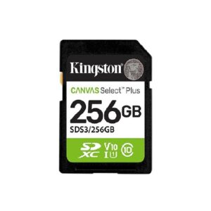 MEMORIA FLASH SD KINGSTON SDXC CANVAS SELECT 256GB 150MB/S C10 UHS-I U1 V10 (SDS3/256GB)