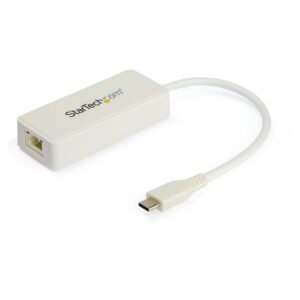 ADAPTADOR DE RED ETHERNET USB-C CON PUERTO USB A - ADAPTADOR DE RED NIC ETHERNET RJ45 USB TIPO C USB 3.0/USB 3.1 BLANCO - STARTECH.COM MOD. US1GC301AUW