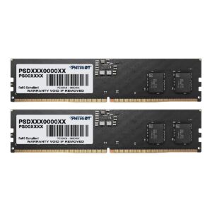MEMORIA RAM PATRIOT SIGNATURE UDIMM DDR5 16GB (2X8GB) 4800MHZ CL40 PC5-38400 288PIN 1.1V KIT 2 PC (PSD516G4800K)