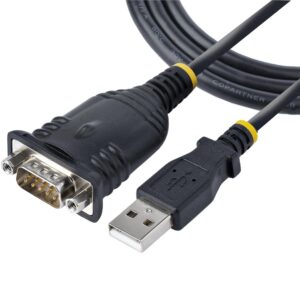 CABLE DE 1M USB A SERIAL, CONVERTIDOR DB9 MACHO RS232 A USB, PROLIFIC, ADAPTADOR USB A SERIAL PARA PLC/IMPRESORA/ESCNER, ADAPTADOR USB A PUERTO COM, WINDOWS/MAC - STARTECH.COM MOD. 1P3FP-USB-SERIAL