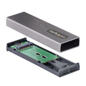 GABINETE EXTERNO USB-C 10GBPS A NVME M.2 O SSD M.2 SATA SIN HERRAMIENTAS PARA SSD M.2 NGFF PCIE/SATA DE ALUMINIO - CABLES USB C O USB-A - 2230/2242/2260/2280 - STARTECH.COM MOD. M2-USB-C-NVME-SATA