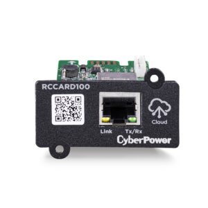 TARJETA DE MONITOREO CYBERPOWER (RCCARD100) CONEXIÓN ETHERNET RJ-45, SOFTWARE POWERPANEL® CLOUD. GARANTÍA DE 3 AÑOS.