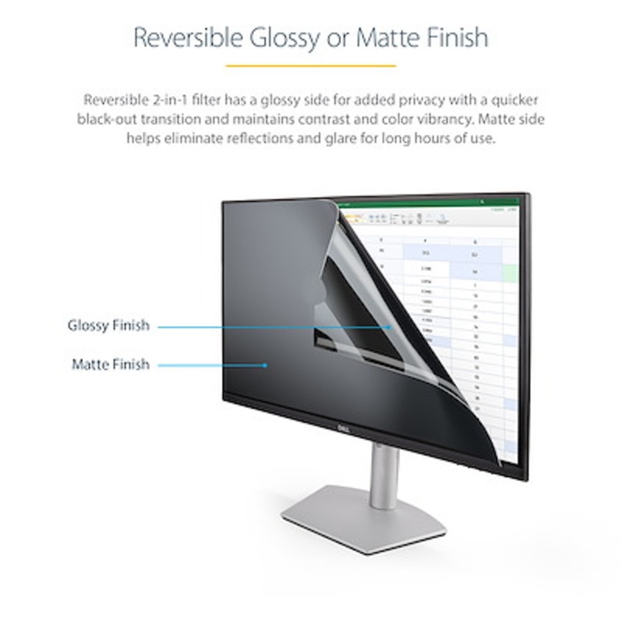 FILTRO DE PRIVACIDAD PARA MONITOR DE 19 PULGADAS - PANTALLA DE PRIVACIDAD PARA REDUCIR LUZ AZUL DE PANTALLA ANCHA 16:10 - MATE/BRILLANTE - ÁNGULO +/-30 GRADOS - STARTECH.COM MOD. PRIVACY-SCREEN-19M