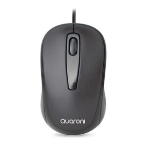 MOUSE OPTICO QUARONI ALAMBRICO COLOR NEGRO 1200 DPI