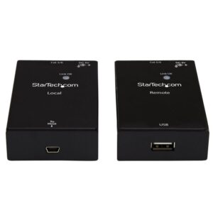 EXTENSOR DE USB 2.0 A TRAVS DE CABLE RJ45 CAT5E/CAT6 - HASTA 50M - KIT ADAPTADOR EXTENSOR DE ALTA VELOCIDAD DE PUERTO USB - ALIMENTADO - 480MBPS - EN METAL - STARTECH.COM MOD. USB2001EXTV