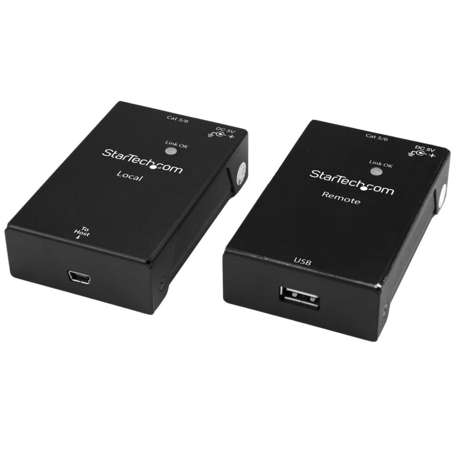 EXTENSOR DE USB 2.0 A TRAVS DE CABLE RJ45 CAT5E/CAT6 - HASTA 50M - KIT ADAPTADOR EXTENSOR DE ALTA VELOCIDAD DE PUERTO USB - ALIMENTADO - 480MBPS - EN METAL - STARTECH.COM MOD. USB2001EXTV - Imagen 2