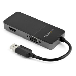 ADAPTADOR DE VIDEO EXTERNO USB 3.0 A HDMI Y VGA - 4K 30HZ - TARJETA DE VIDEO PARA MAC Y WINDOWS - MULTIPUERTOS 2EN1 - STARTECH.COM MOD. USB32HDVGA