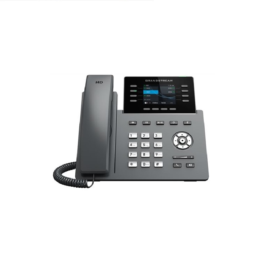 TELEFONO IP GRANDSTREAM GRP2624/ 4 CUENTAS SIP 8 LINEAS PANTALLA A COLOR WIFI BLIETOOTH 2 PUERTOS 10/100/100 SOPORTA EHS PUERTO USB POE E INCLUYE ELIMINADOR - Imagen 2