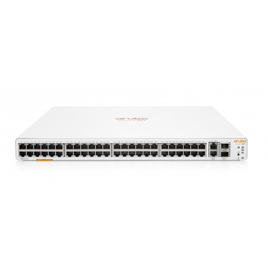 SWITCH HPE ARUBA JL808A INSTANT ON 1960 48 RJ-45 10/100/1000, 2 SFP 10 GBE, 10GBASE-T