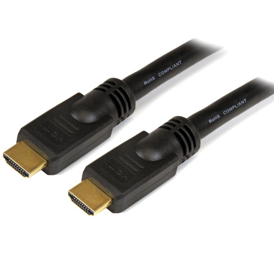CABLE HDMI DE 7.6M ALTA VELOCIDAD - 2X HDMI MACHO - NEGRO - ULTRA HD 4K X 2K - STARTECH.COM MOD. HDMM25 - Imagen 2