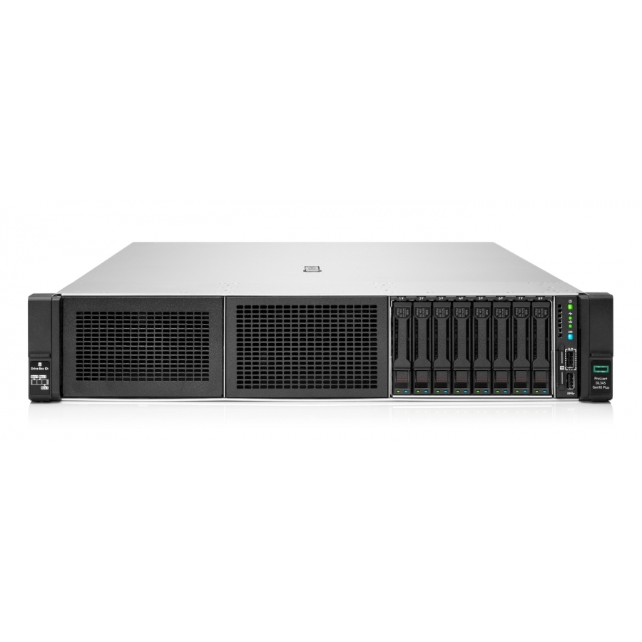 SERVIDOR HPE PROLIANT DL345 GEN10 7232P 1P 32G P408I-A 500W 8LFF, AMD EPYC 7232P 8 NUCLEOS,3,1 GHZ 32 MB 120 W