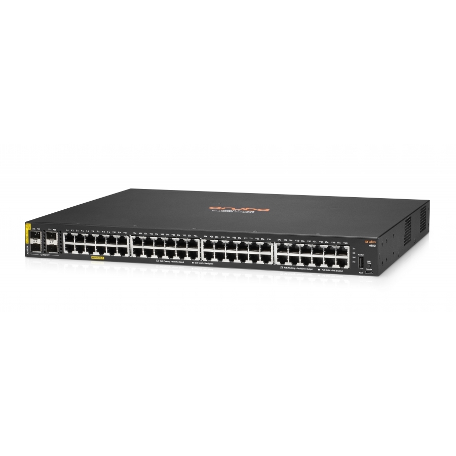 SWITCH HPE ARUBA JL675A 6100 ADMINISTRABLE CAPA 2 48G POE CL4 4SFP+ 370 WATTS - Imagen 2