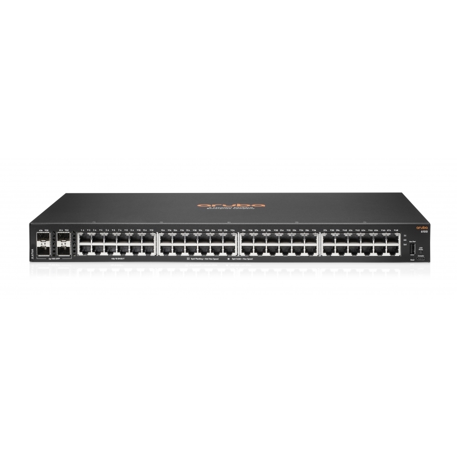 SWITCH HPE ARUBA JL676A 6100 48G Y 4SFP+ 1/10G ADMINISTRABLE CAPA 2 - Imagen 2