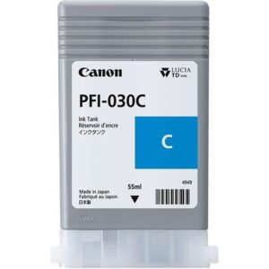 TANQUE DE TINTA CANON PFI-030C CYAN, CAPACIDAD 55 ML, COMPATIBLE TA-20,TA-30